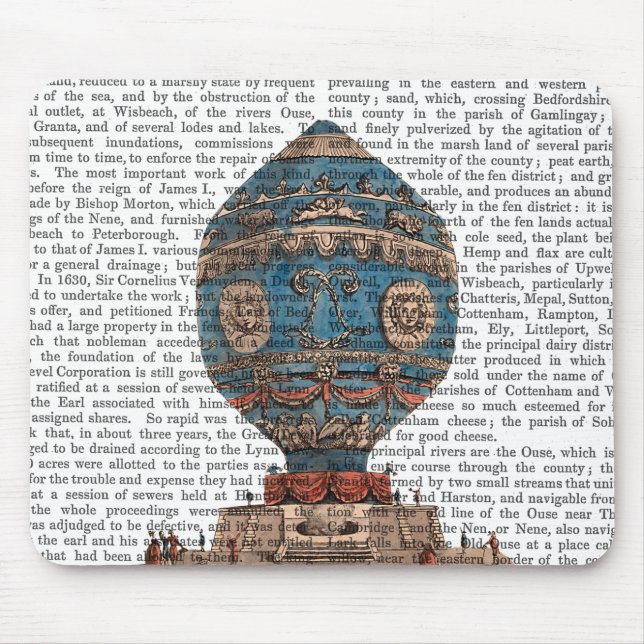 Montgolfier Aerostatique Luftballong Musmatta (Framsidan)