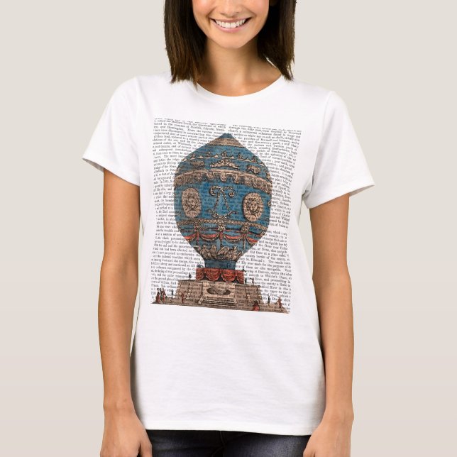 Montgolfier Aerostatique Luftballong Tee (Framsida)