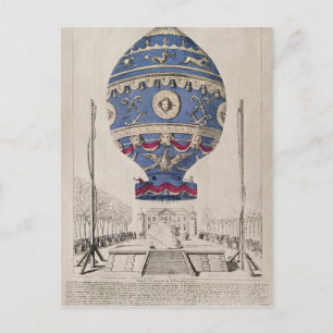 Montgolfier Brothers' Balloon Experiment Vykort
