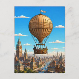 Montgolfier vetenskaplig ballong över London Vykort