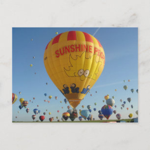 Montgolfiere - Luftballong - Sunshine People Vykort