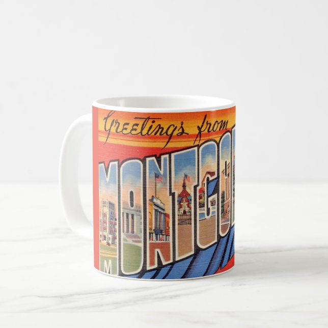 Montgomery AL Retro Mugg (Framsida vänster)