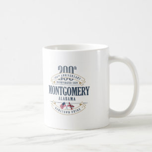 Montgomery Alabama 200. årsdagmugg Kaffemugg