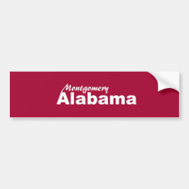 Montgomery, Alabama Bumper Sticker Bildekal