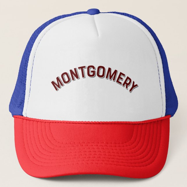 Montgomery, Alabama Gammal Båge Keps (Framsida)