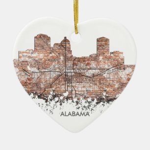 MONTGOMERY ALABAMA HORISONT - prydnad Julgransprydnad Keramik