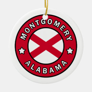 Montgomery Alabama Julgransprydnad Keramik