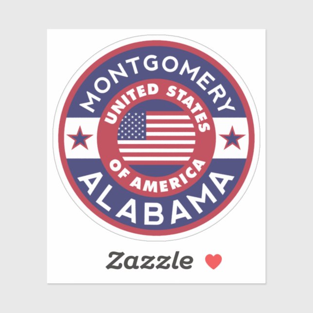 MONTGOMERY, Alabama Klistermärken (Ark)
