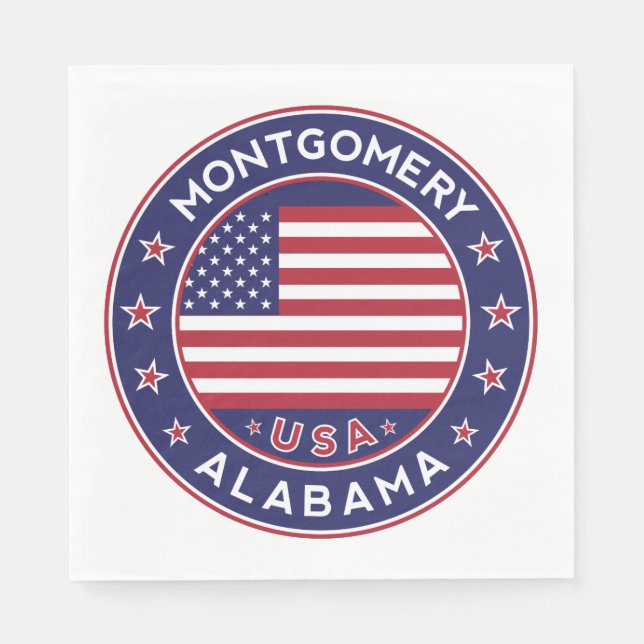 Montgomery, Alabama Pappersservett (Framsidan)