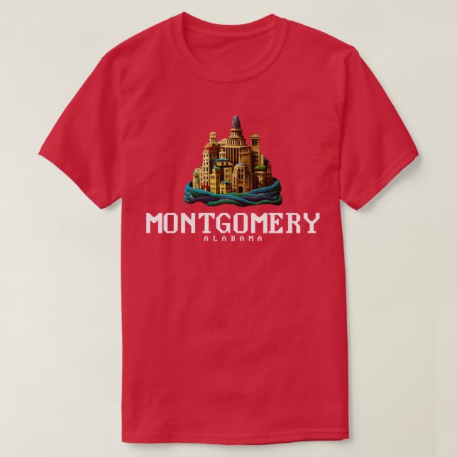 Montgomery Alabama T Shirt (Design framsida)