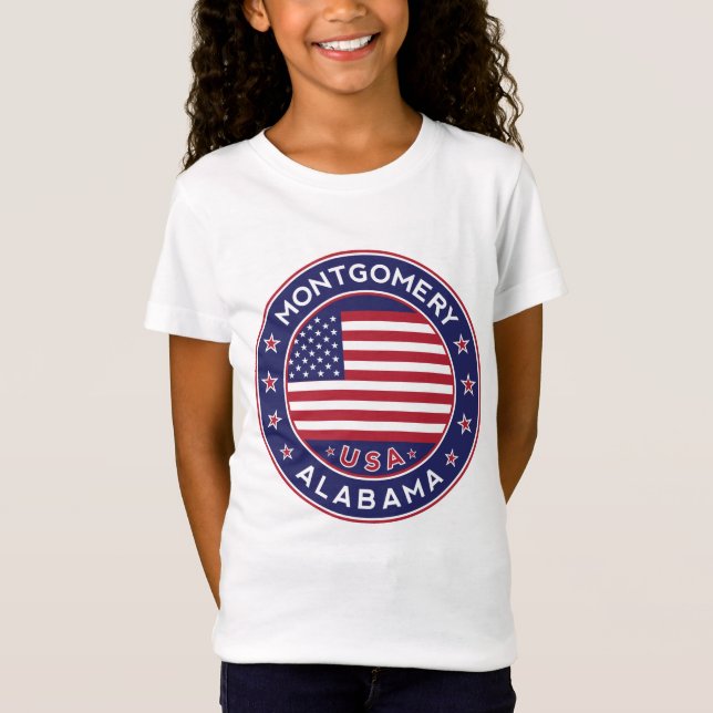 Montgomery, Alabama T Shirt (Framsida)