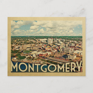 Montgomery Alabama Vintage Resa Vykort