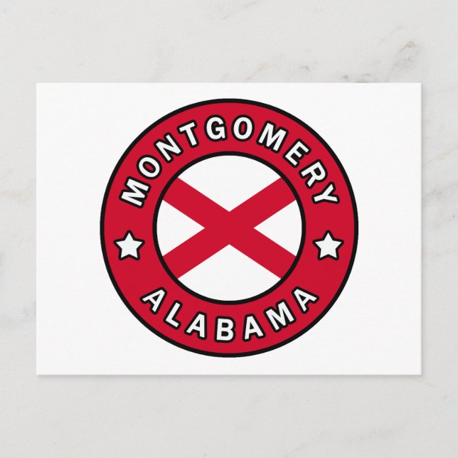 Montgomery Alabama Vykort (Framsida)