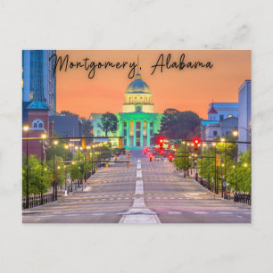 Montgomery Alabama-vykort Vykort