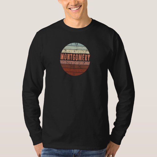Montgomery Alabama Waikiki Beach Sunset 4 Distress T Shirt (Framsida)