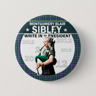 Montgomery Blair Sibley för presidenten 2012 Knapp