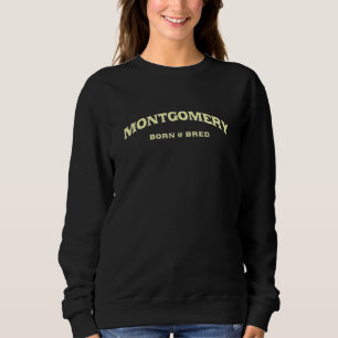 Montgomery Born and Bred Alabama American Al USA R T Shirt