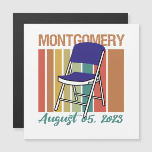Montgomery Brawl Folding Ordförande 5 augusti 2023 Magnetisk Inbjudningskort