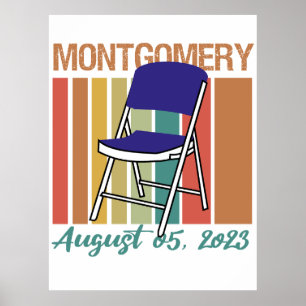 Montgomery Brawl Folding Ordförande 5 augusti 2023 Poster