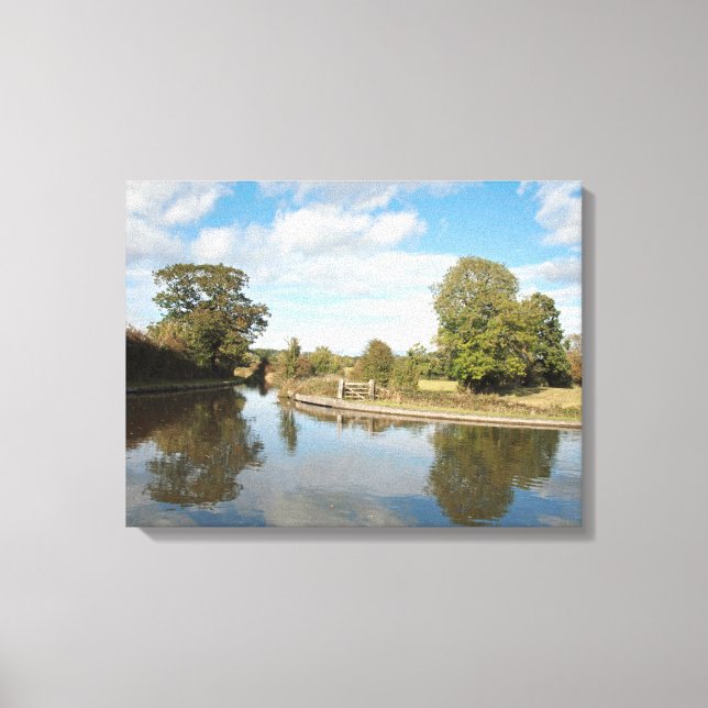 Montgomery Canal Shropshire Canvastryck (Framsida)