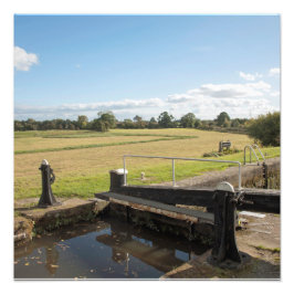 Montgomery Canal Shropshire England Fototryck