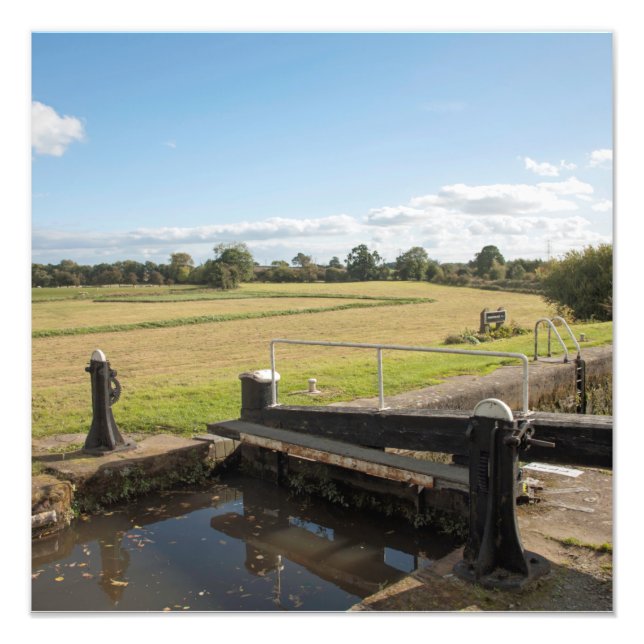 Montgomery Canal Shropshire England Fototryck (Framsidan)