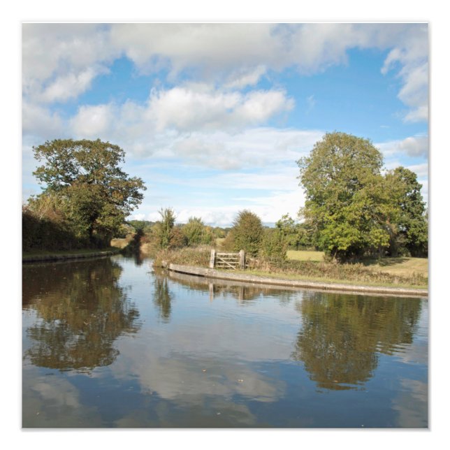 Montgomery Canal Shropshire Fototryck (Framsidan)