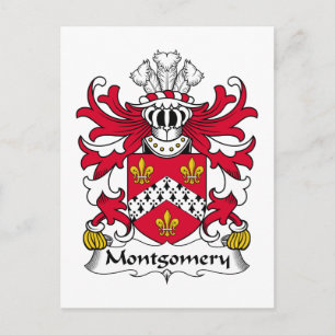 Montgomery Family Crest Vykort