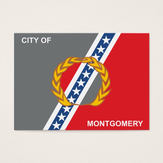 Montgomery-flagga Visitkort (Framsidan)