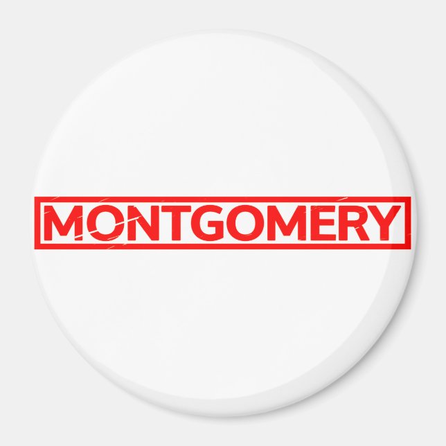 Montgomery Frimärke Magnet (Framsidan)