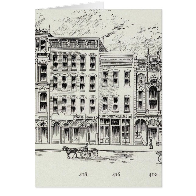 Montgomery Öster side California och Sacramento Hälsningskort (Framsidan)