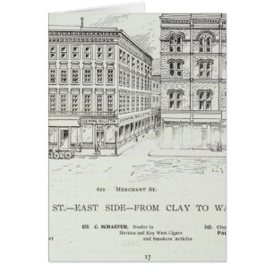 Montgomery Öster side Clay och Washington Hälsningskort