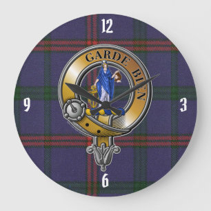 Montgomery Tartan & Badge Stor Klocka