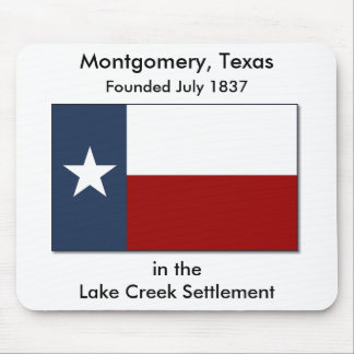 Montgomery Texas/sjöbäckbosättning Mousepad Musmatta