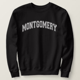 MONTGOMERY Universiteten-Stil Sweater College Lång Ärmad Tröja