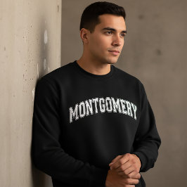 MONTGOMERY Universitetsstilsvärmare College Lång Ärmad Tröja