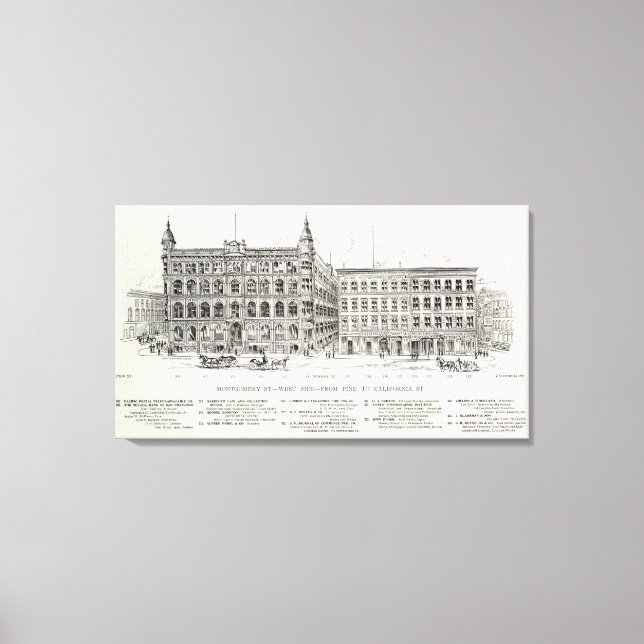 Montgomery Väster side Gräs och California Canvastryck (Framsida)