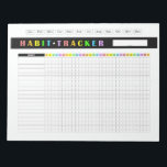 Monthly Habit Tracker Rainbow Anteckningsblock<br><div class="desc">Help your kids build new habits with this colorful Monthly Habit tracker. 
Background color can be changed!</div>