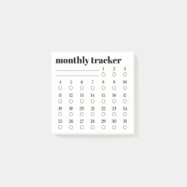 Monthly Habit Tracker Sticky Notes Pad Post-it Block