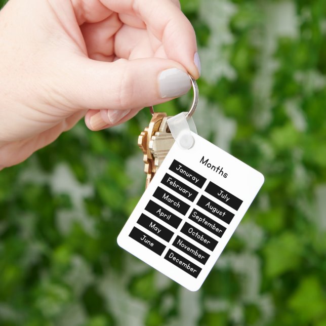 Months of the year nyckelring (Hand)