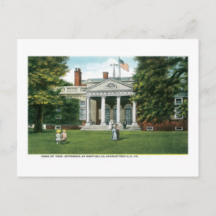 Monticello - Thomas Jeffersons hem, Charlottesv Vykort