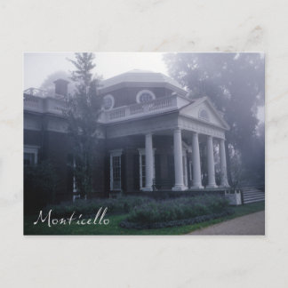 Monticello Thomas Jeffersons hem Vykort