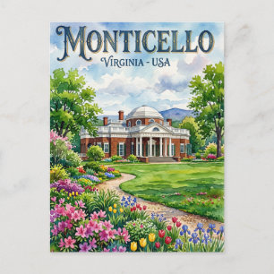 Monticello USA Vykort