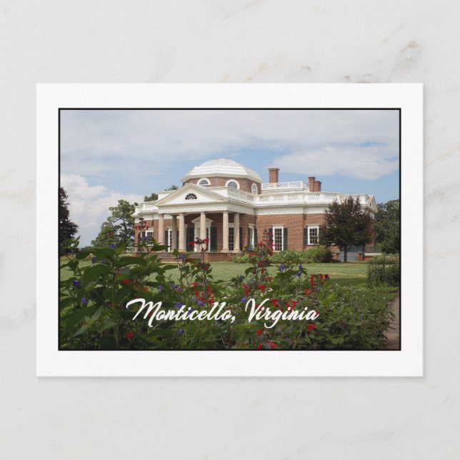 Monticello-vykort Vykort (Framsida)