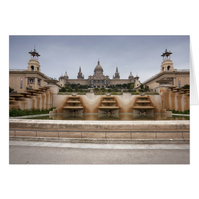 Montjuc Fortress Hälsningskort (Framsidan Horizontal)