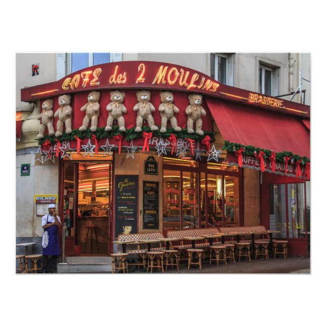 Montmartre Amelie Cafe des 2 Moulins Paris - Fototryck (Framsidan)