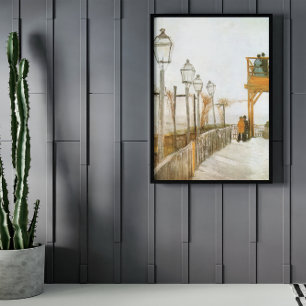 Montmartre av Vincent van Gogh, Vintage Fine Art Poster