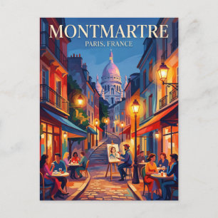 Montmartre Frankrike Vykort