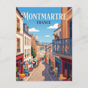 Montmartre Frankrike Vykort
