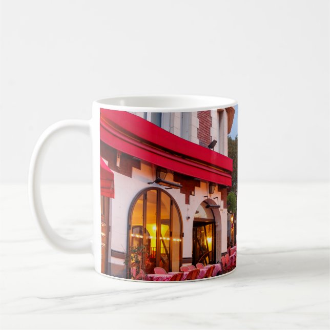 Montmartre i Paris, Frankrike Old Street Cafe Kaffemugg (Vänster)